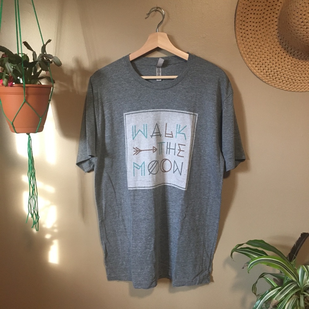 Walk To The Moon Graphic Retro T Shirt